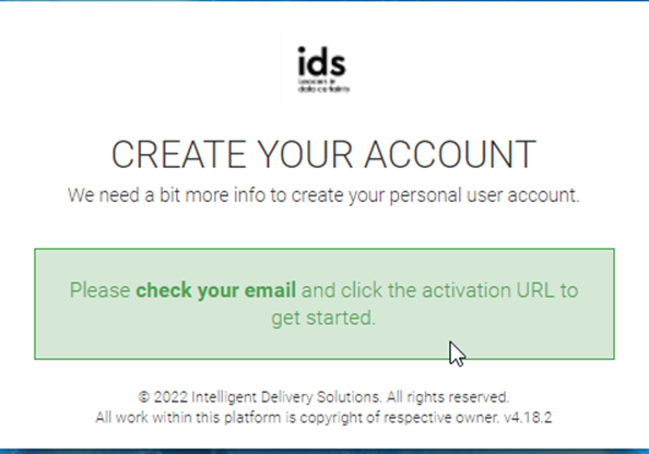 Registering on the IDS Partner Portal